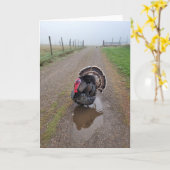 5-inch x7-inch gevouwen kaart || Turkije in de mis (Gele Bloem)