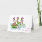 5-inch x7-schildpad met Pet en cadeau op feestdag Kaart (Voorkant)