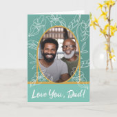 5-inch x7-Vaderdag Kaart met moderne leve Design (Gele Bloem)