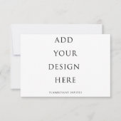 5-inch x 3,5-inch RSVP-kaart/Kaart voor behuizing (Voorkant)