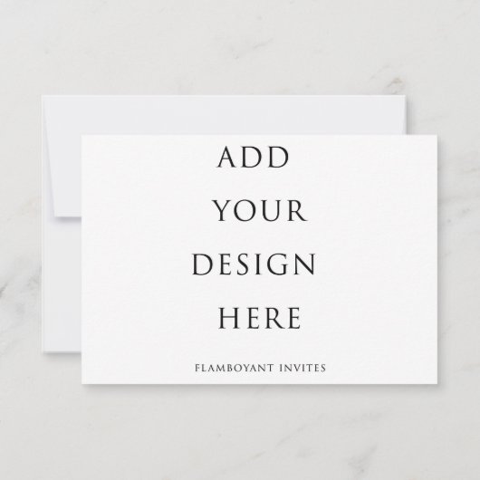 5-inch x 3,5-inch RSVP-kaart/Kaart voor behuizing (Achterkant)