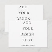 5-inch x 3,5-inch RSVP-kaart/Kaart voor behuizing (Voorkant / Achterkant)