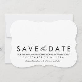 5-inch x 7-inch eenvoudige grafische beugel Bespaa Save The Date