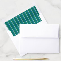 5-inch x 7-inch enveloppe blauw en groene stripe b