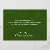 5-inch x 7-inch feestdag Foto Folie uitnodiging (Achterkant)