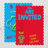 5 inch x 7 inch uitnodiging / vlakke Kaart (Voorkant / Achterkant)