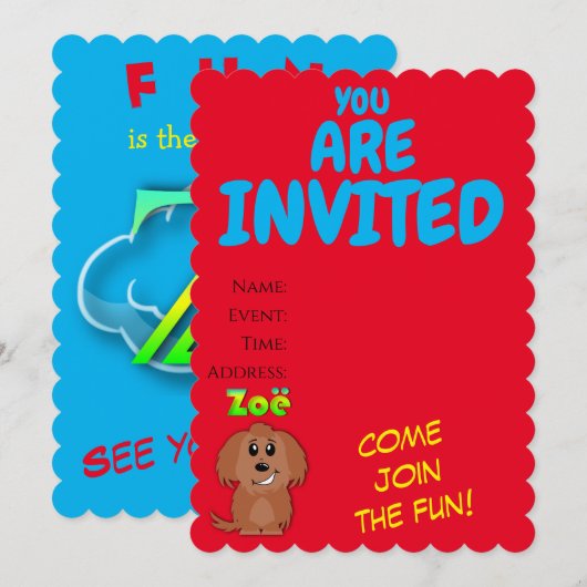 5 inch x 7 inch uitnodiging / vlakke Kaart (Voorkant / Achterkant)