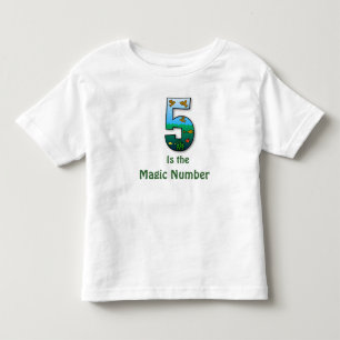 5 is het magische getal voor peuters T-shirt
