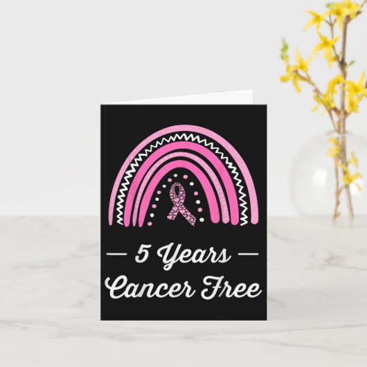 5 jaar Borstkanker Vrije overleving Kaart (Gele Bloem)