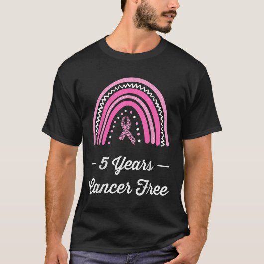 5 jaar Borstkanker Vrije overleving T-shirt (Voorkant)