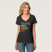 5 jaar Geweldige sinds augustus 2017 5 jaar oud T-shirt (Voorkant volledig)