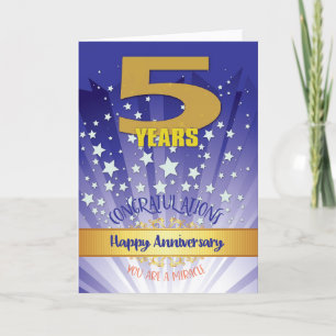 5 Jaar Herstel Jubileum Vet Numeriek Kaart