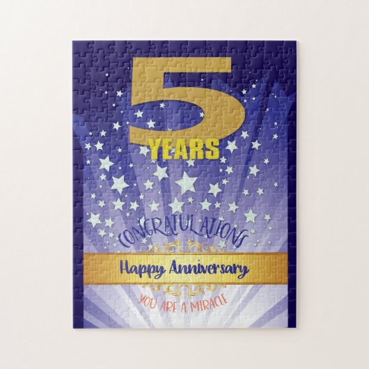 5 Jaar Hersteldatum Vet Numeriek Legpuzzel (Verticaal)