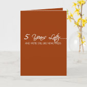 5 Jaar Huwelijksjubileum Kaart (Gele Bloem)