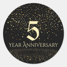 5 jaar Jubileum envelopzegel