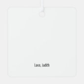 5 jaar Jubileum Fotocadeau Metalen Ornament (Achterkant)