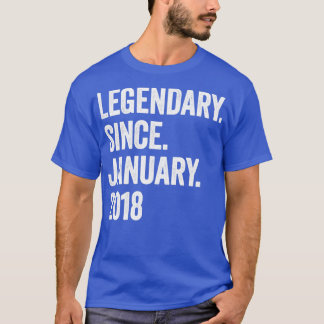 5 jaar Legendary sinds januari 2018 5th Birthday1 T-shirt