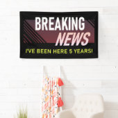 5 jaar loonwaardering Jubileum werknemer Spandoek (Insitu)