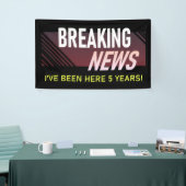 5 jaar loonwaardering Jubileum werknemer Spandoek (Beurs)