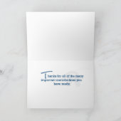 5 jaar Medewerker Jubileum Kaart (Binnen)