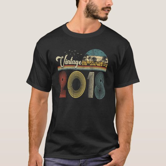 5 jaar oud geboren in 2018  vijfde geboortecyclus t-shirt (Voorkant)