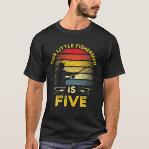 5 jaar oud Gevist op zondag bij vissers 5ThB T-shirt