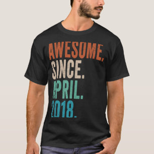 5 jaar oud Geweldige sinds april 2018 5e verjaarda T-shirt