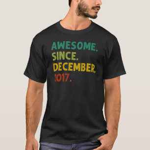 5 jaar oud Geweldige sinds december 2017 5e geboor T-shirt