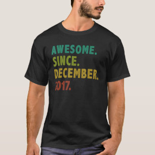 5 jaar oud Geweldige sinds december 2017 5e geboor T-shirt