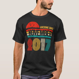 5 jaar oud Geweldige sinds november 2017 5th Birth T-shirt