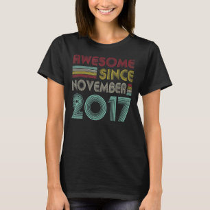5 jaar oud Geweldige sinds november 2017 5th Birth T-shirt