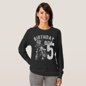 5 jaar oud kind - Verjaardagsjongen - Vuilfiets -  T-shirt (Voorkant volledig)