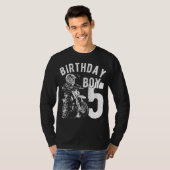 5 jaar oud kind - Verjaardagsjongen - Vuilfiets -  T-shirt (Voorkant volledig)