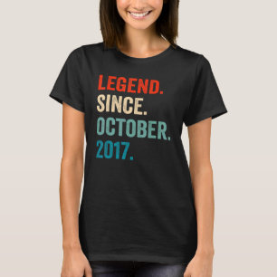 5 jaar oud Legend sinds oktober 2017 5th Birthda T-shirt