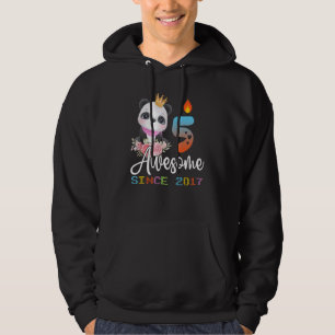 5 Jaar Oud Verjaardagspanda Party Kinder Jongens M Hoodie