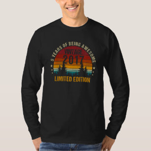 5 Jaar Oud Vintage 2017 5e Verjaardag Mannen T-shirt