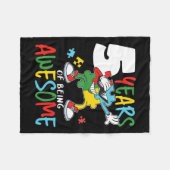 5 jaar oude Autistic Boy Girl Autism Aware Fleece Deken (Voorkant (Horizontaal))
