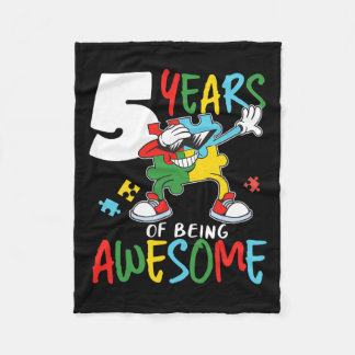 5 jaar oude Autistic Boy Girl Autism Aware Fleece Deken