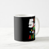 5 jaar oude Autistic Boy Girl Autism Aware Koffiemok (Voorkant rechts)