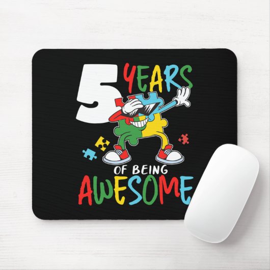 5 jaar oude Autistic Boy Girl Autism Aware Muismat (Met muis)