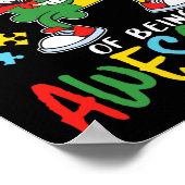 5 jaar oude Autistic Boy Girl Autism Aware Poster (Hoek)