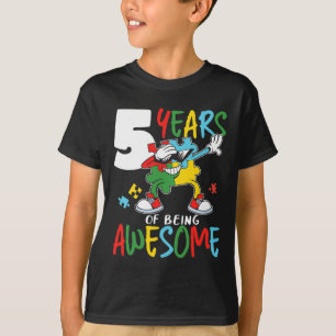 5 jaar oude Autistic Boy Girl Autism Aware T-shirt