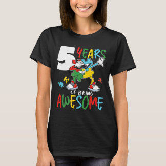 5 jaar oude Autistic Boy Girl Autism Aware T-shirt
