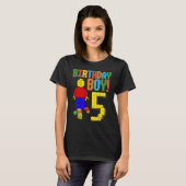 5 jaar oude blokboeien t-shirt (Voorkant volledig)