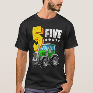 5 jaar oude Boerderij Truck Tractor Par T-shirt