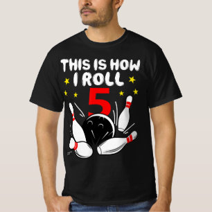 5 jaar oude Bowling Dit is hoe ik 5 jaar op de geb T-shirt
