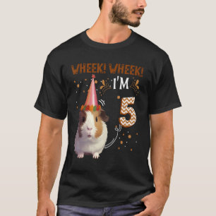 5 jaar oude Cavy 5th Birthday Toddler Bo T-shirt