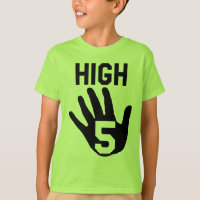 5 jaar oude dag "High 5" T-Shirt
