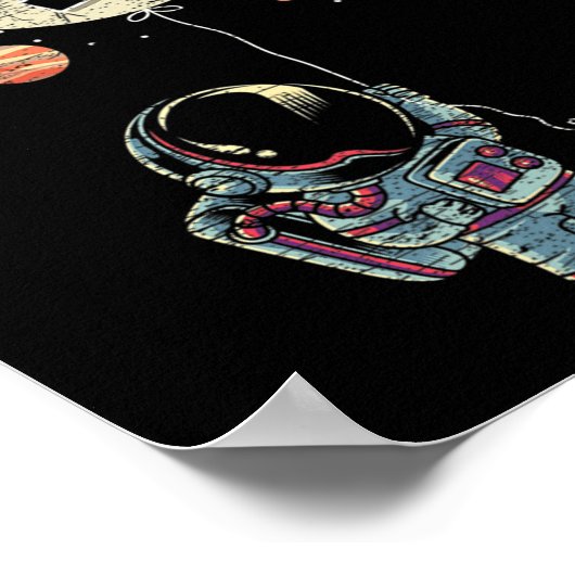 5 jaar oude geboorte jongen geeft astronaut 5e geb poster (Hoek)
