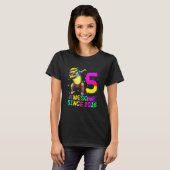 5 jaar oude geboorte Sloth Dabbing 5th Birthday Sl T-shirt (Voorkant volledig)